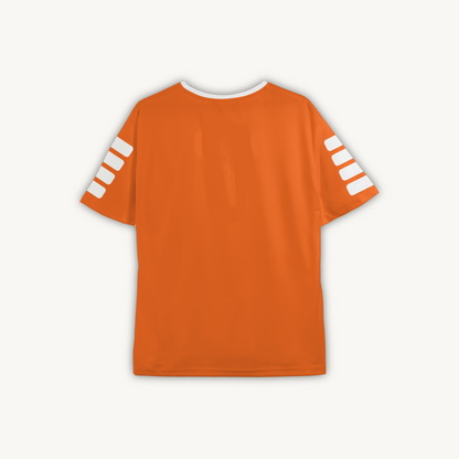 PACK Fiore Orange – Camiseta + Shorts (Cuello Redondo)
