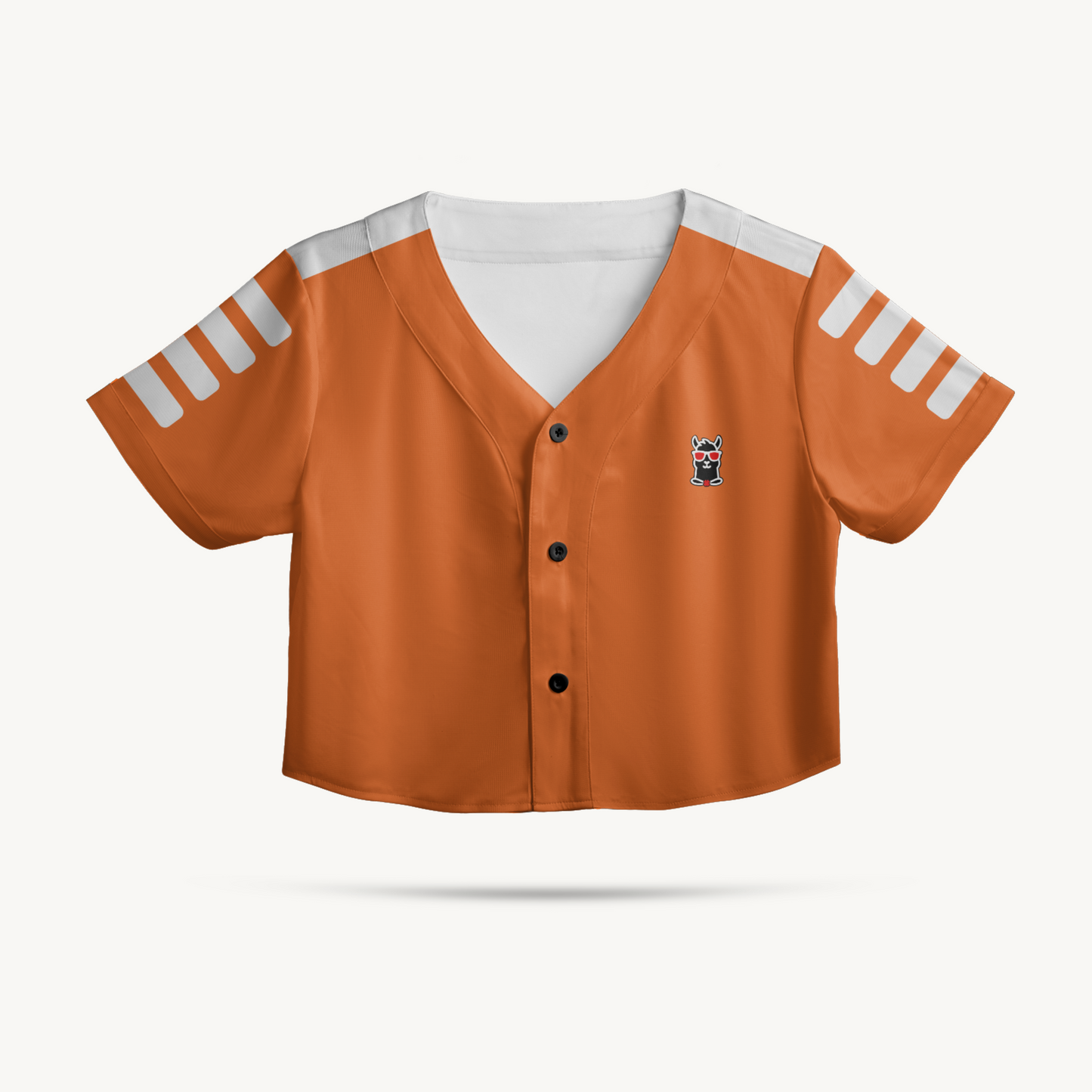 Baseball Crop Top - Orange