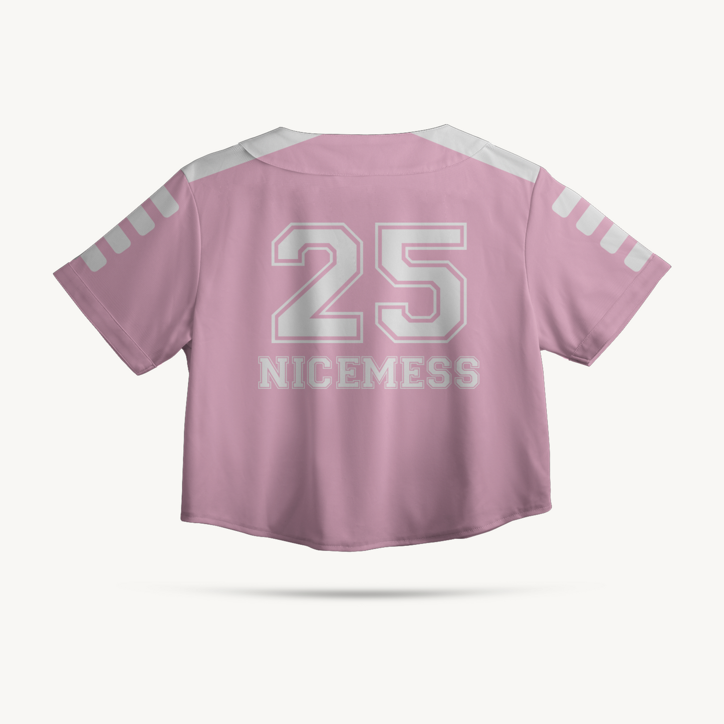 Baseball Crop Top - Pink