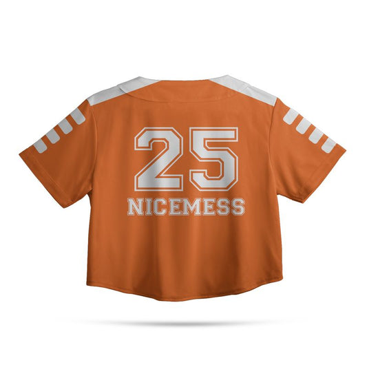 Baseball Crop Top - Orange