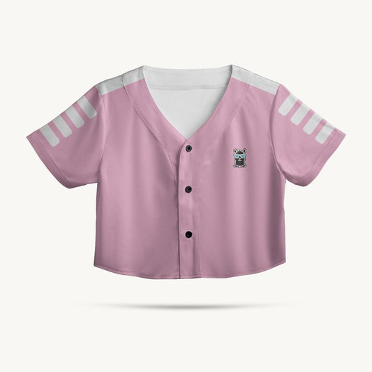 Baseball Crop Top - Pink